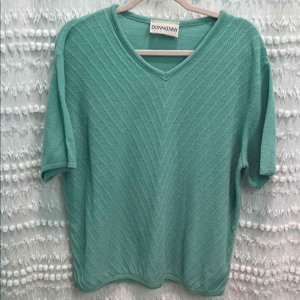 Donkenny Teal Knit Top